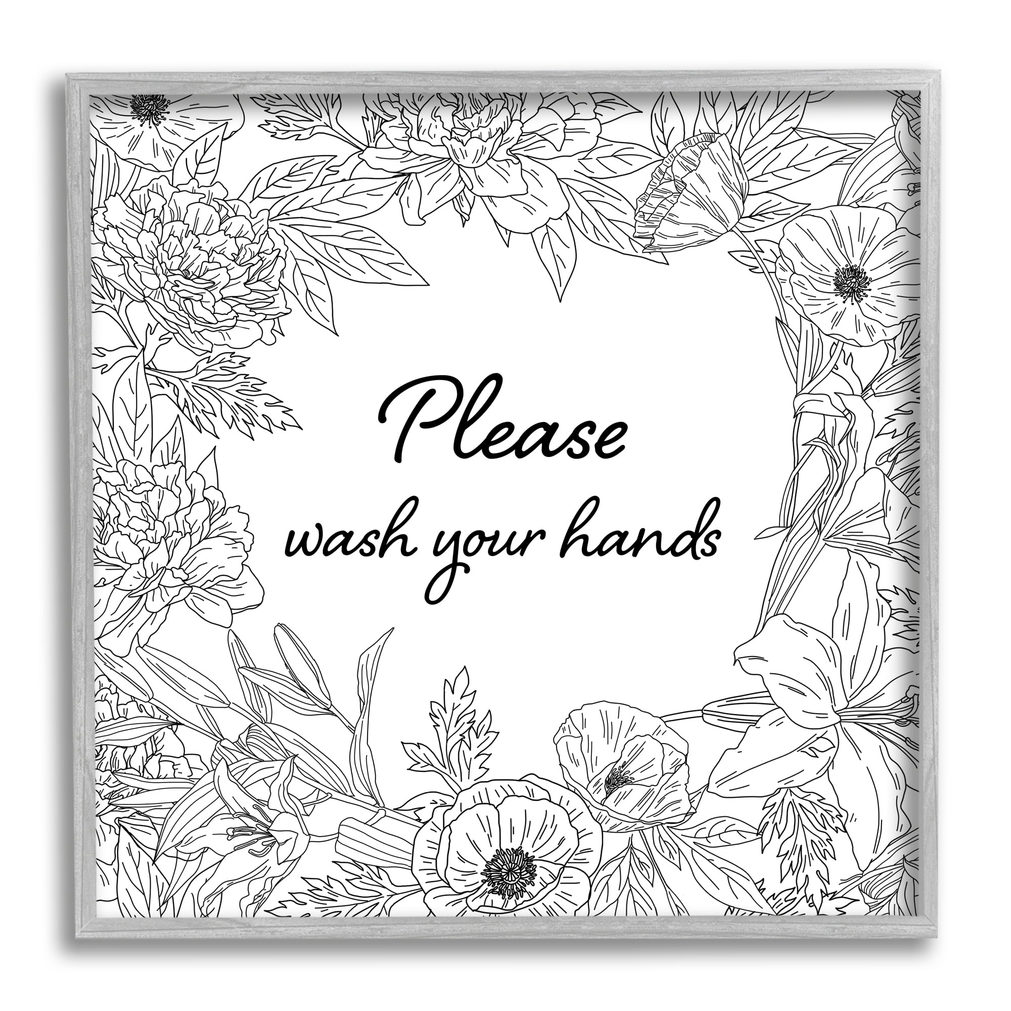 Stupell Industries Chic Indoor Succulents and Cacti Modern Pottery Botanical & Floral Painting Gray Framed Art Print Wall Art, 12 x 12