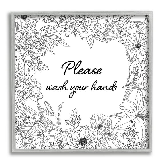 Stupell Industries Chic Indoor Succulents and Cacti Modern Pottery Botanical & Floral Painting Gray Framed Art Print Wall Art, 24 x 24