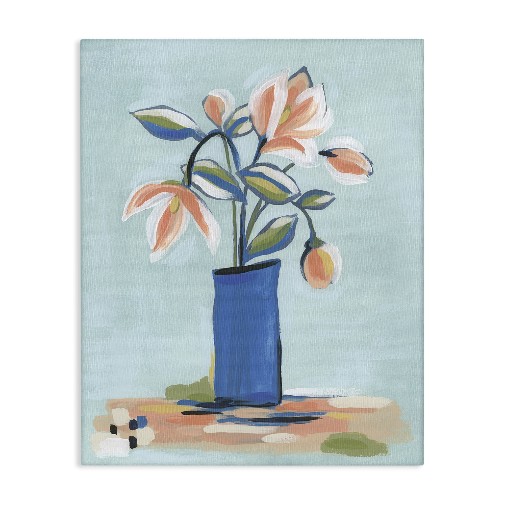 Stupell Industries Chic Modern Bouquet Plants & Flowers Painting Wrapped Canvas Art Print Wall Art, 36 x 48