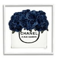 thumbnail image 1 of Stupell Industries Chic Navy Blue Roses in Glam Fashion Bag Botanical & Floral Painting White Framed Art Print Wall Art, 12 x 12, 1 of 7