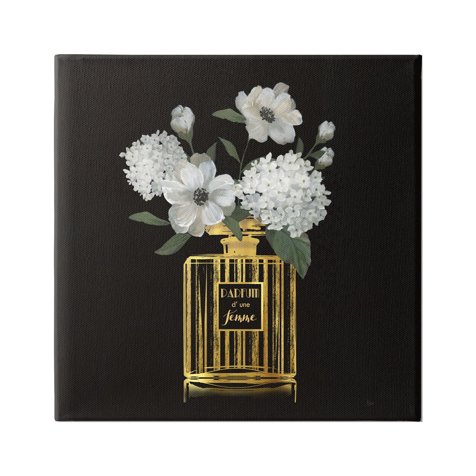Stupell Industries Chic Perfume Blossoms Botanical & Floral Painting Gallery Wrapped Canvas Art Print Wall Art, 30 x 30