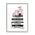 thumbnail image 1 of Stupell Industries Chic Pink Toiletry Cosmetics Glam Fashion Books Modern Painting Gray Framed Art Print Wall Art, 24 x 30, Design by Ros Ruseva, 1 of 7