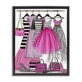 thumbnail image 1 of Stupell Industries Contemporary Chic Pink Tulle Dresses Black Floating Frame Canvas Art, 17 x 21, by Jess Stempel, 1 of 8