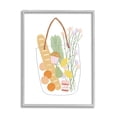 thumbnail image 1 of Stupell Industries Chic Shopping Bag Illustration Spring Market Grocery Graphic Art Gray Framed Art Print Wall Art, 16x20, by Rachel Nieman, 1 of 5