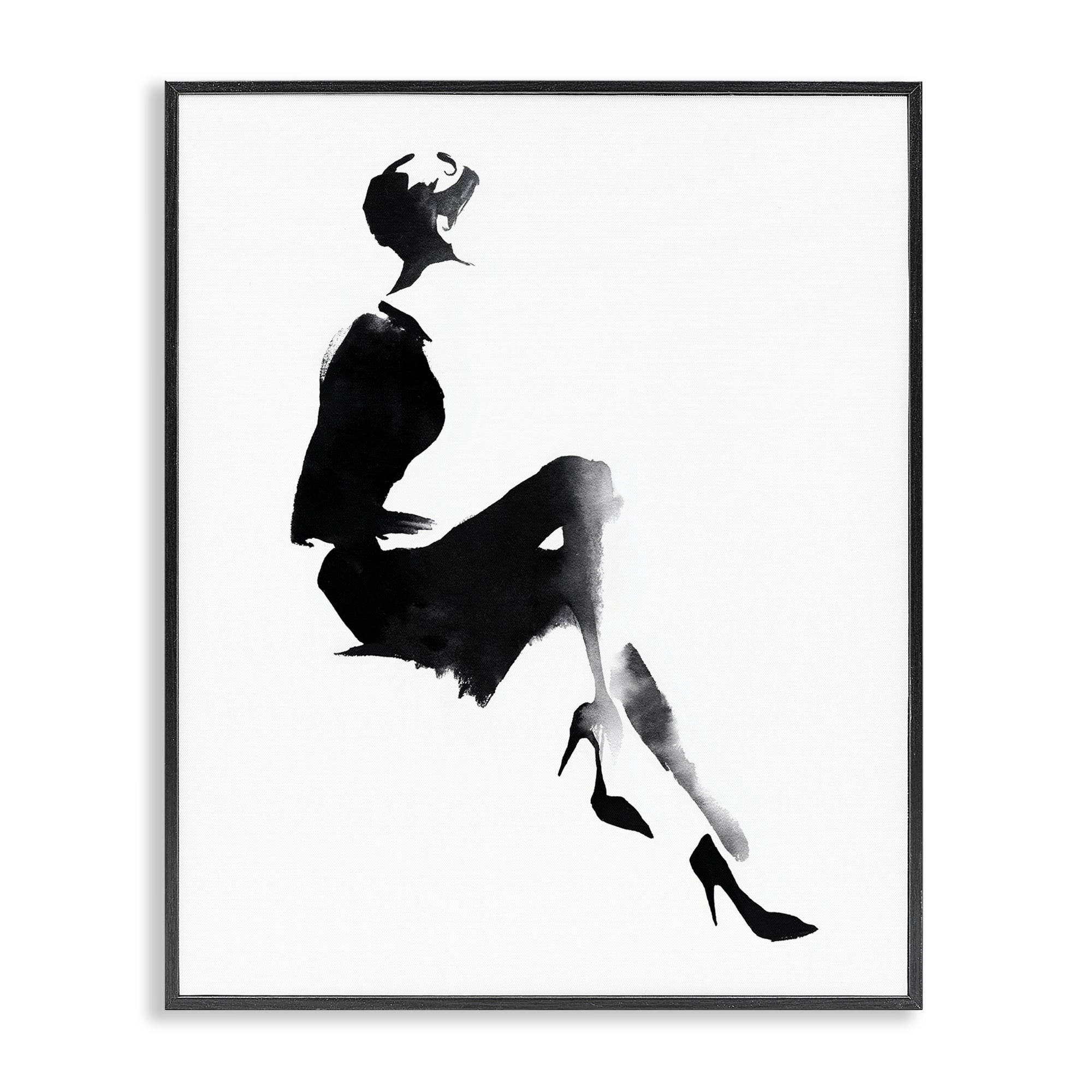 Stupell Industries Chic Silhouette Noir Black Framed Giclee Art, design by Svetlana Aleynikova