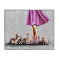 thumbnail image 1 of Stupell Industries Glam Chic Woman with Rabbits Gray Framed Giclee Art, 30 x 24, by Svetlana Aleynikova, 1 of 8