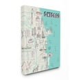 thumbnail image 1 of Stupell Industries Chicago Illinois City Landmark Map Tourist Destinations Design by Ziwei Li, 36" x 48", 1 of 1