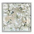 thumbnail image 1 of Stupell Industries Chickadee Birds on Tree Branches Soft Berry Fruits, 24 x 24, Design by Carol Robinson, 1 of 7