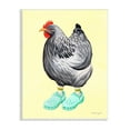 thumbnail image 1 of Stupell Industries Chicken Hen Vibrant Rubber Clogs Farm Animal Graphic Art Unframed Art Print Wall Art, Design by Amelie Legault, 1 of 5