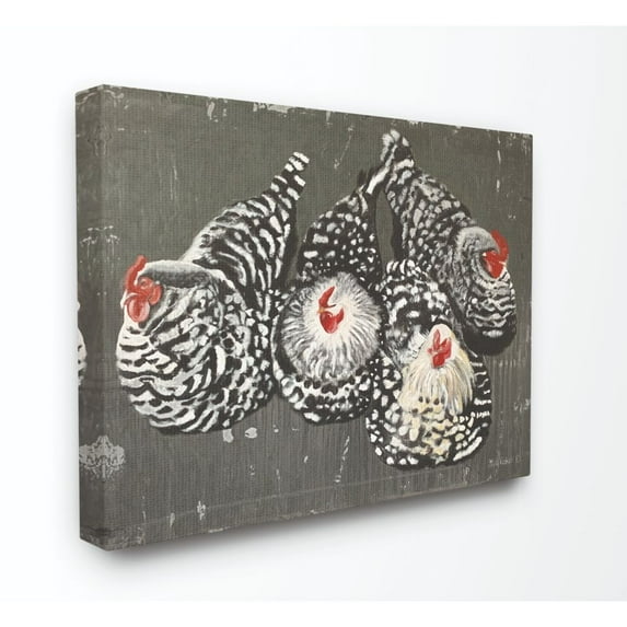 Stupell Industries Chicken Party Farm Animal Painting Canvas Wall Art, 24 x 30, bySuzi Redman