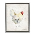 thumbnail image 1 of Stupell Industries Chicken with Speckled Paint Animals & Insects Painting Gray Floater Framed Canvas Art Print Wall Art, 17 x 21, 1 of 10