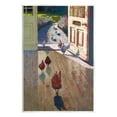 thumbnail image 1 of Stupell Industries Chickens Strolling Through Farmhouse Doorway Contemporary Strokes Painting Unframed Art Print Wall Art, Design by Lisa Timmerman, 1 of 5