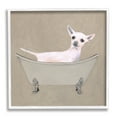 thumbnail image 1 of Stupell Industries Chihuahua Vintage Bathtub Pet Animals & Insects Painting White Framed Art Print Wall Art, 1 of 7