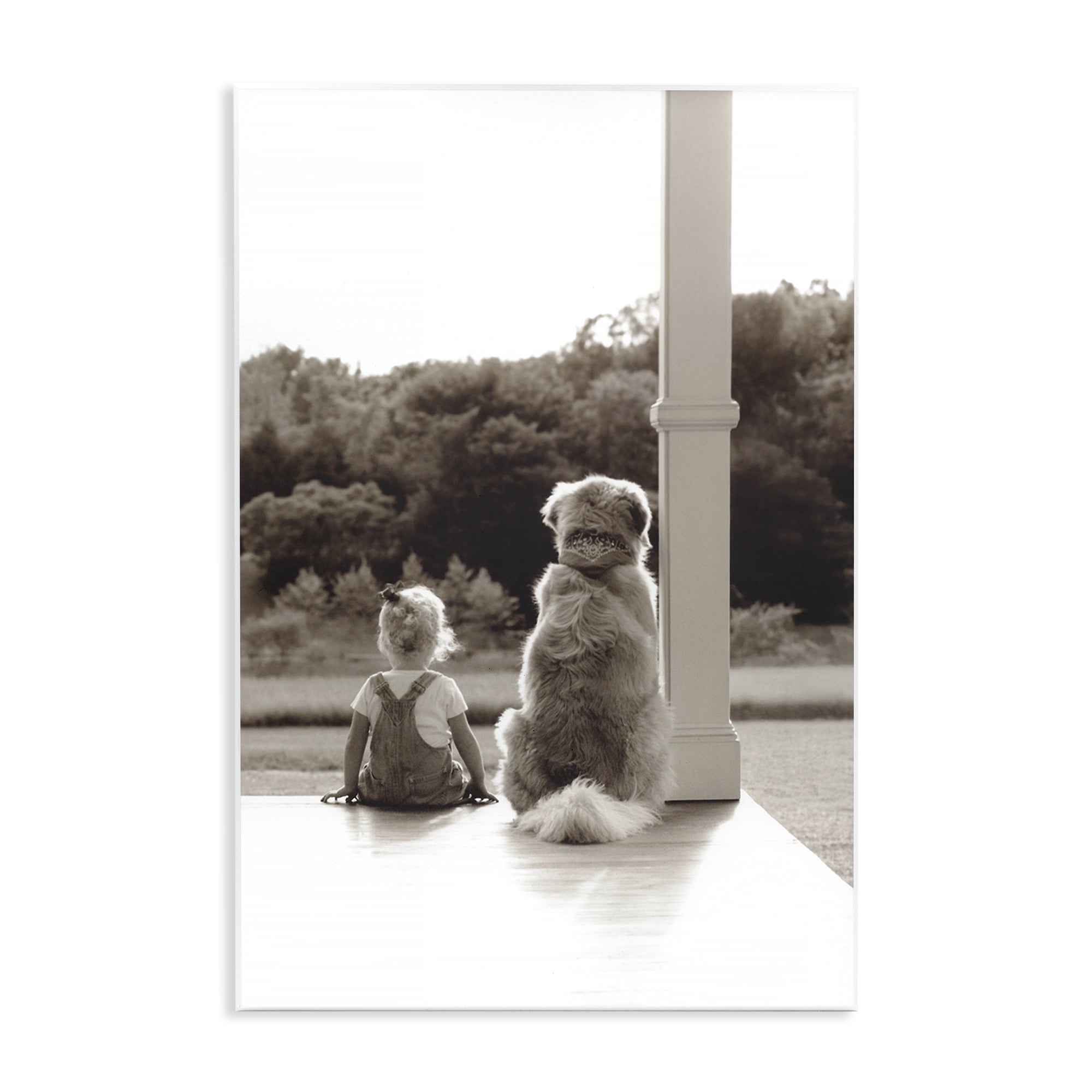 Stupell Industries Child And Dog Friendship Wall Plaque Art, design by Kendra Dew