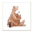 thumbnail image 1 of Stupell Industries Child Loving Heart Big Brown Teddy Bear Painting Unframed Art Print Wall Art, Design by Rachel Nieman, 1 of 5