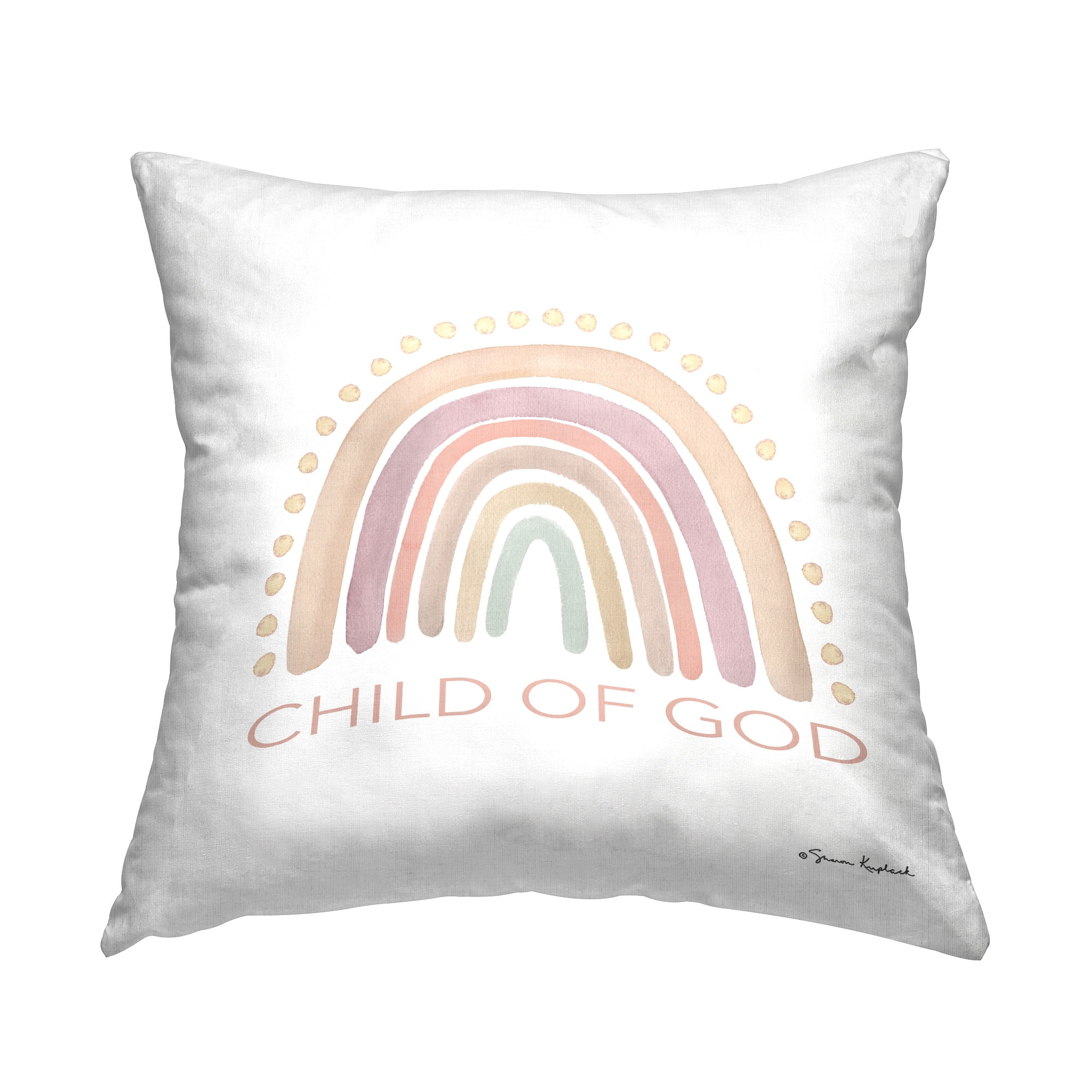 Stupell Industries Child of God Rainbow Decorative Printed Throw Pillow Design by Sharon Kuplack