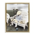 thumbnail image 1 of Stupell Industries Eclectic Child with Croquet Mallet Gold Floating Frame Canvas Art, 25 x 31, by Kendra Dew, 1 of 8