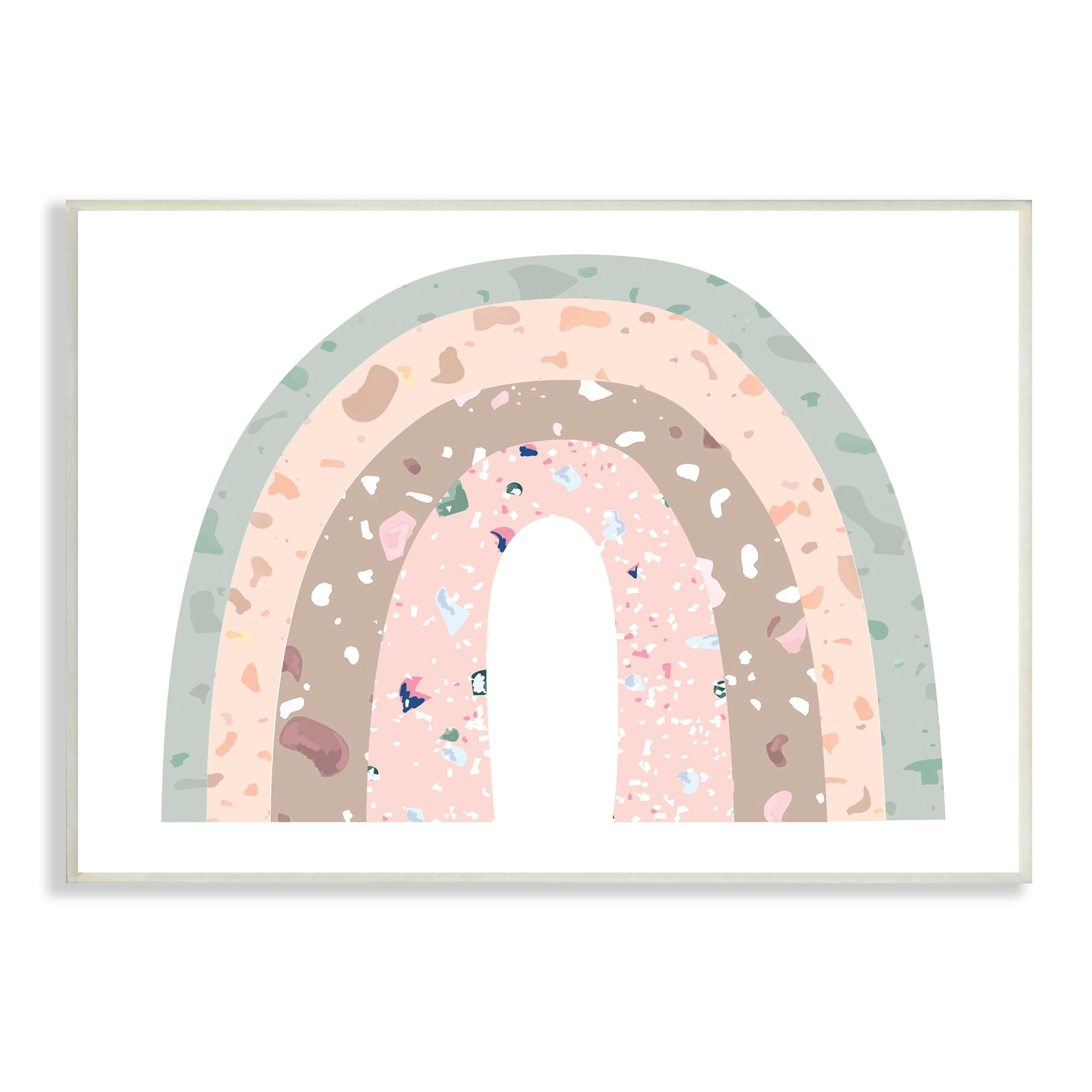 Stupell Industries Children's Abstract Neapolitan Patterned Rainbow Arches , 15 x 10,Design by Daphne Polselli
