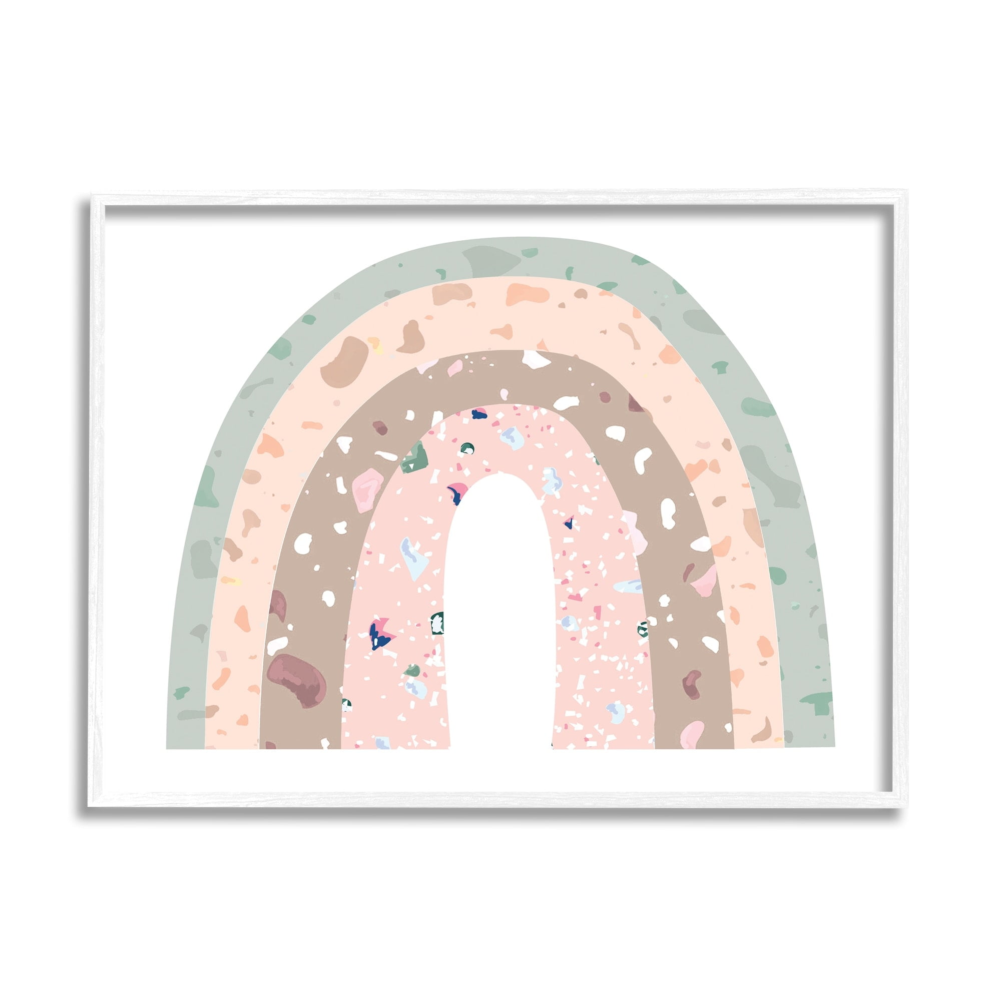 Stupell Industries Children's Abstract Neapolitan Patterned Rainbow Arches , 20 x 16,Design by Daphne Polselli