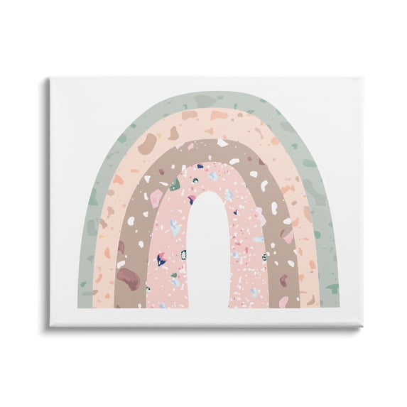Stupell Industries Children's Abstract Neapolitan Patterned Rainbow Arches , 40 x 30,Design by Daphne Polselli