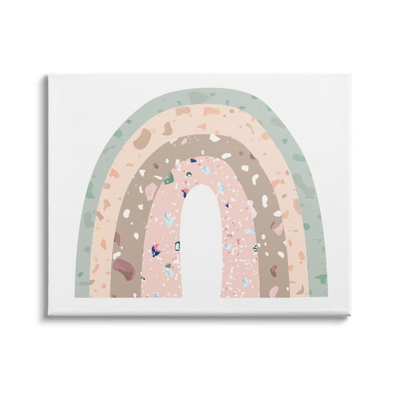 Stupell Industries Children's Abstract Neapolitan Patterned Rainbow Arches , 48 x 36,Design by Daphne Polselli