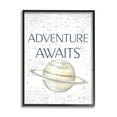 thumbnail image 1 of Stupell Industries Children's Adventure Awaits Phrase Saturn Ringed Planet, 24 x 30,Design by Reesa Qualia, 1 of 5