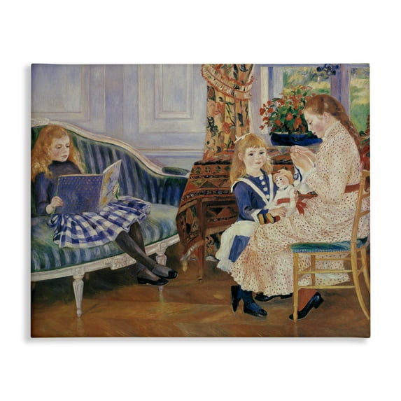 Stupell Industries Children's Afternoon at Wargemont Canvas Wall Art design by Marcus Jules, 16 x 20
