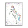 thumbnail image 1 of Stupell Industries Children's Dancing Unicorn Rainbow Star Border, 24 x 30,Design by Reesa Qualia, 1 of 5