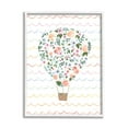 thumbnail image 1 of Stupell Industries Children's Floral Pattern Hot Air Balloon Wave Stripes, 11 x 14,Design by Jenaya Jackson, 1 of 8
