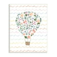 thumbnail image 1 of Stupell Industries Children's Floral Pattern Hot Air Balloon Wave Stripes, 13 x 19,Design by Jenaya Jackson, 1 of 5