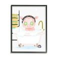 thumbnail image 1 of Stupell Industries Children's Pink Pig Bubble Bath Cute Bathroom Graphic Art Black Framed Art Print Wall Art, 11x14, by Erica Billups, 1 of 5