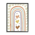 thumbnail image 1 of Stupell Industries Children's Rainbow Arch Heart Shapes Warm Desert Tones, 11 x 14, Design by Ziwei Li, 1 of 5