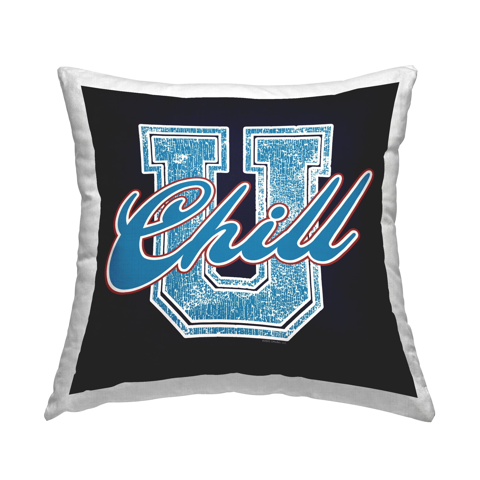 Stupell Industries Chill U Varsity Style Decorative Printed Throw Pillow Design by Higher Learning/Life Is High.