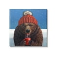 thumbnail image 1 of Stupell Industries Chilly Bear Hot Chocolate Snowfall Painting Gallery Wrapped Canvas Print Wall Art, Design by Lucia Heffernan, 1 of 7