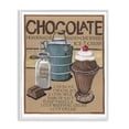 thumbnail image 1 of Stupell Industries Chocolate Ice Cream Food & Beverage Painting White Framed Art Print Wall Art, 11 x 14, 1 of 10