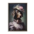 thumbnail image 1 of Stupell Industries Chocolate Lab Victorian Era Brown Framed Floater Canvas Wall Art design by Wumples, 31 x 21, 1 of 9