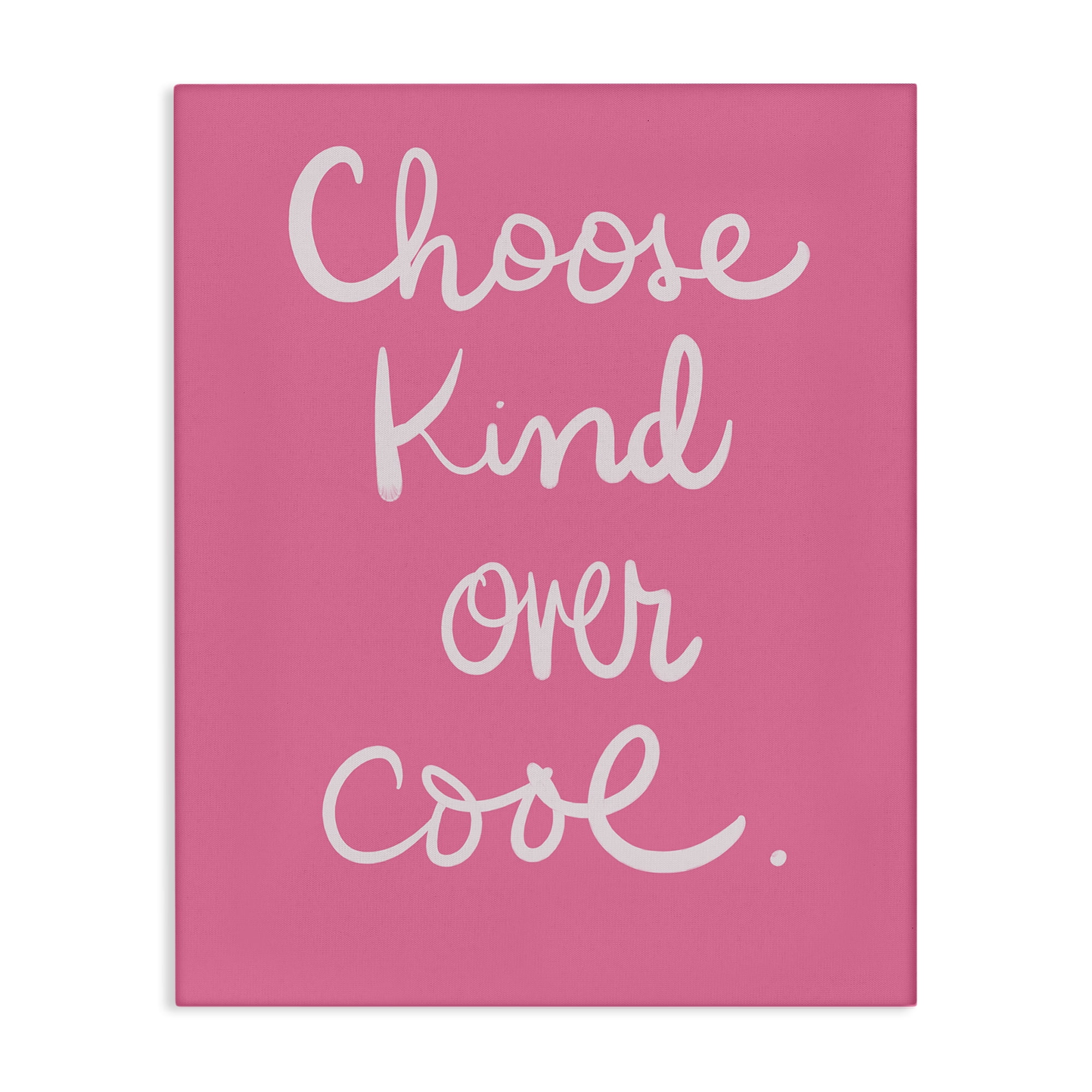 Stupell Industries Choose Kind Over Cool Typography Painting Gallery Wrapped Canvas Art Print Wall Art, 36 x 48