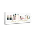 thumbnail image 1 of Stupell Industries Choose Your Weapon Phrase Glam Cosmetics Word Art Canvas Wall Art Design by Marco Fabiano, 13" x 30", 1 of 6