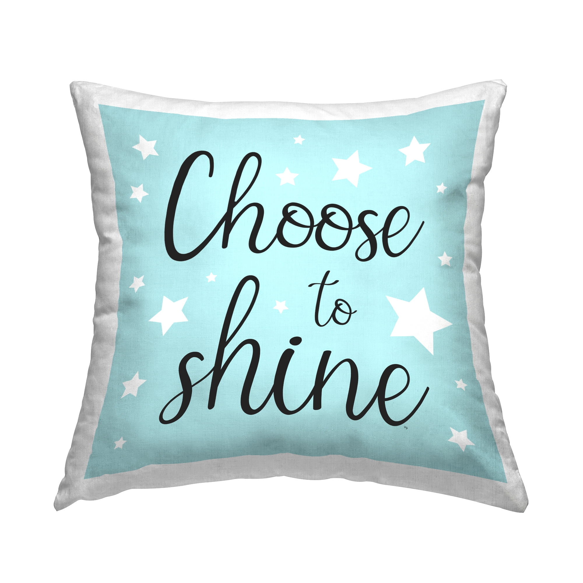 Stupell Industries Choose to Shine Stars Decorative Printed Throw Pillow Design by Martina Pavlova.