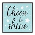 thumbnail image 1 of Stupell Industries Choose to Shine Stars Inspirational Quotes & Sayings Painting Black Framed Art Print Wall Art, 17 x 17, 1 of 2