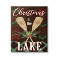 thumbnail image 1 of Stupell Industries Christmas At Lake Seasonal Oars Holiday Painting Gallery Wrapped Canvas Print Wall Art, 1 of 5