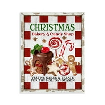 Stupell Industries Christmas Bakery & Candy Holiday Painting Unframed Art Prints Wall Art, 11 x 14