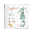 thumbnail image 1 of Stupell Industries Christmas Better At Beach Holiday Painting Unframed Art Print Wall Art, 12 x 12, 1 of 7