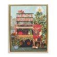 thumbnail image 1 of Stupell Industries Christmas Beverage Truck Holiday Painting Gold Floater Framed Canvas Art Prints Wall Art, 17 x 21, 1 of 10