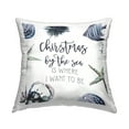 thumbnail image 1 of Stupell Industries Christmas By The Sea Coastal Holiday Printed Throw Pillow Design by Ziwei Li, 1 of 6