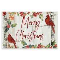 Stupell Industries Christmas & Cardinal Birds Holiday Painting Unframed Art Prints Wall Art, 15 x 10