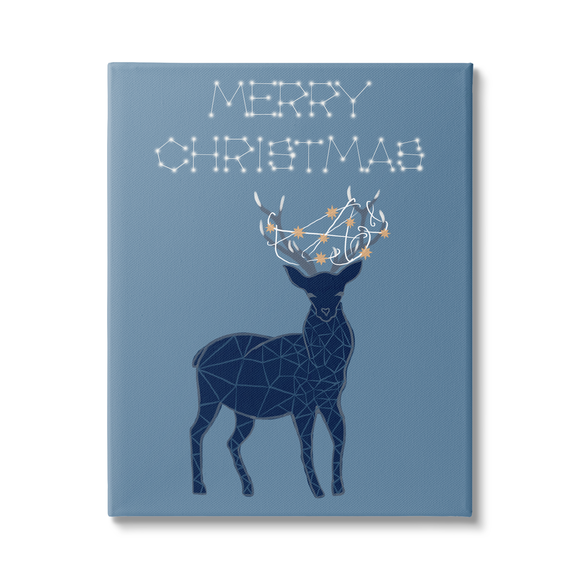 Stupell Industries Christmas Constellations Deer Holiday Painting Gallery Wrapped Canvas Print Wall Art, 36 x 48