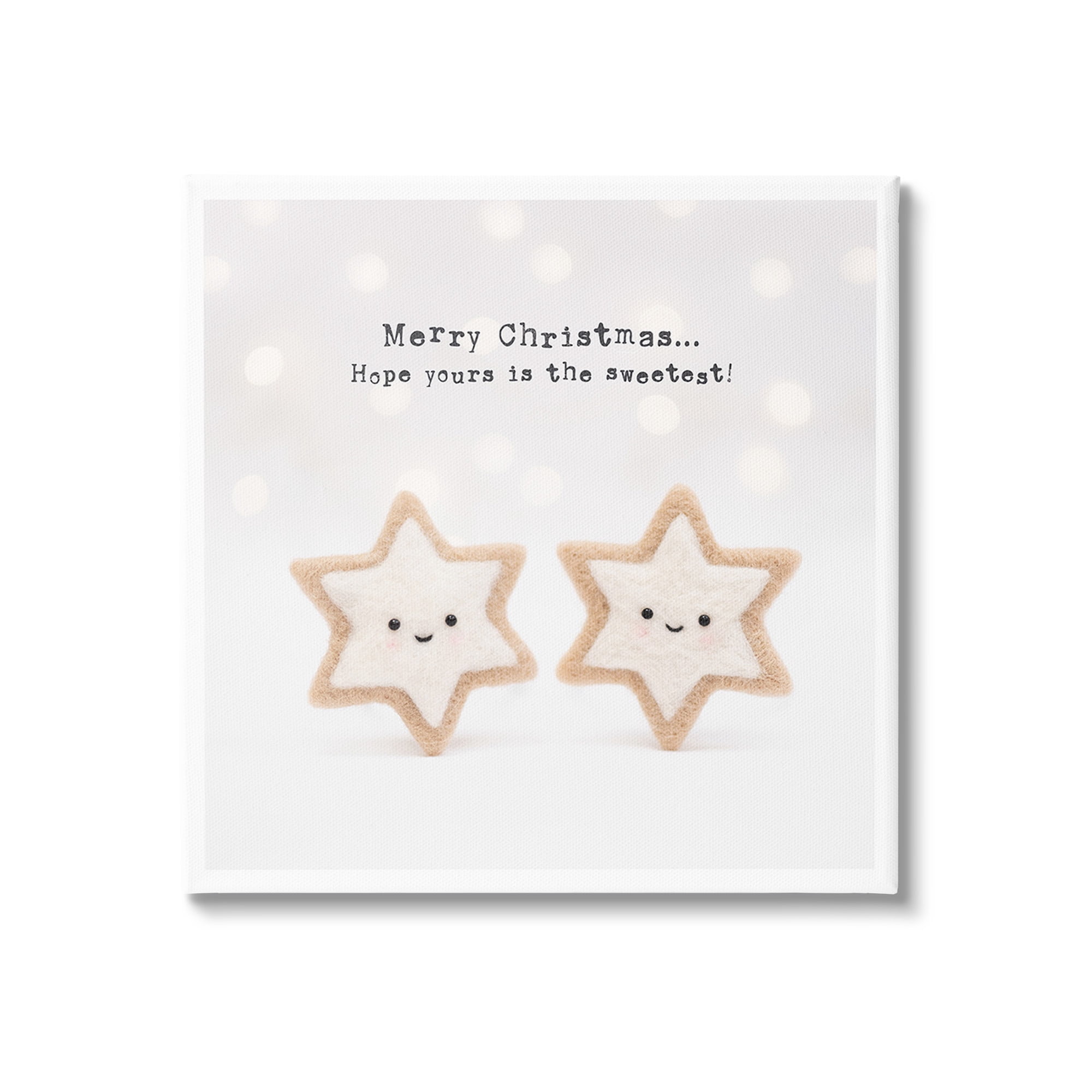 Stupell Industries Christmas Cookie Phrase Holiday Painting Gallery Wrapped Canvas Art Print Wall Art, 30 x 30