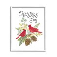 thumbnail image 1 of Stupell Industries Christmas Joy Cardinals Holiday Painting White Framed Art Print Wall Art, 11 x 14, 1 of 9