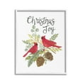 thumbnail image 1 of Stupell Industries Christmas Joy Cardinals Holiday Painting White Framed Art Print Wall Art, 24 x 30, 1 of 9
